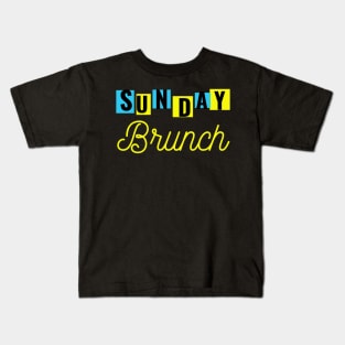 Sunday Brunch Drinking - Sunday Brunch Drinking Funny Kids T-Shirt